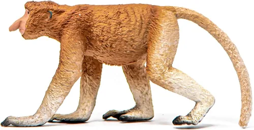 Miniatura 5 de Schleich Wild Life - Figura realista de mono Proboscis – Auténtico y altamente detallado juguete de animales salvajes, duradero para la educación