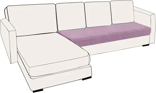 Miniatura 70 de UNBBRRL Fundas de cojín de asiento para sofá, elásticas, funda de cojín individual para sofá, fundas de cojín para sofá, fundas de héroe protegen
