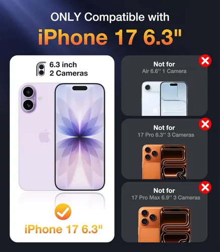 Miniatura 360 de Diaclara Funda diseñada para iPhone 16, mejorada [protección completa de la cámara], carcasa resistente de cuerpo completo con protector de pantalla