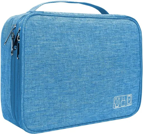Miniatura 11 de Organizador de electrónica, Jelly Comb accesorios electrónicos organizador de cables bolsa impermeable de almacenamiento de cables de viaje