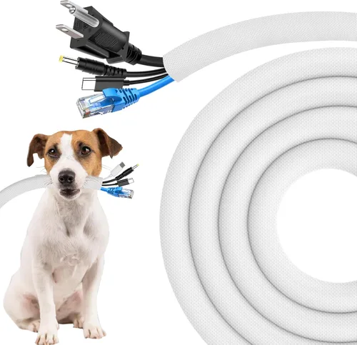 Miniatura 7 de Secbolt Protectores de cable contra mascotas que no mastican, 10 pies - 1/2 pulgada ultra duraderos para mascotas, protector de cable y alambre