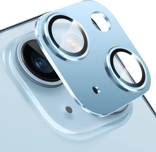 Protector de lente de cámara compatible con iPhone 15 y 15 Plus, protector de pantalla de vidrio templado antiarañazos, a prueba de golpes, funda