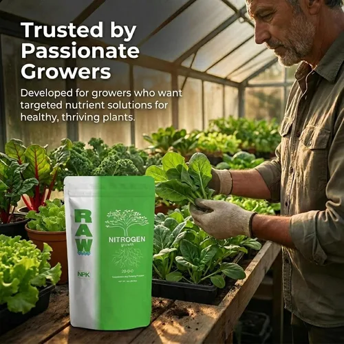 Miniatura 7 de Fertilizante de nitrógeno crudo de 2 onzas Alimento vegetal soluble en agua con alto contenido de nitrógeno para crecimiento vegetativo