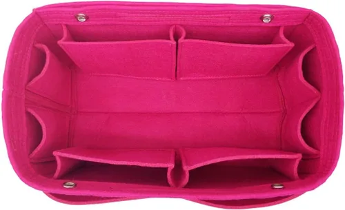 Miniatura 18 de LEXSION Organizador de fieltro para bolso – Bolsa de bolsillo múltiple en bolsa organizadora