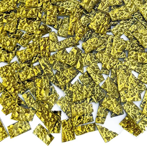 Miniatura 15 de LITMIND Azulejos de Mosaico de Vidrio Irregular Mezclado en Plata para Arte y Manualidades, Paquete de 9oz Suministros para Hacer Mosaicos, Kits