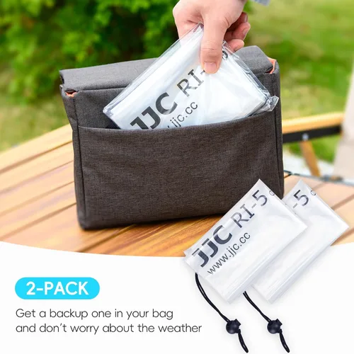 Miniatura 6 de JJC Funda de lluvia para cámara DSLR, protector de manga para canon, Nikon, Fujifilm, Sony, Olympus, Panasonic, Pentax Sigma, con una lente de hasta