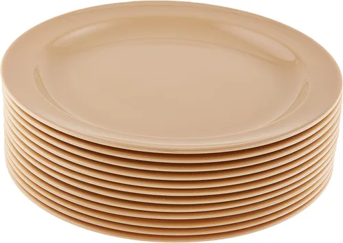 Miniatura 7 de Winco MMPR-6W - Plato redondo de melamina, 6.5 pulgadas, blanco (12 unidades), mediano