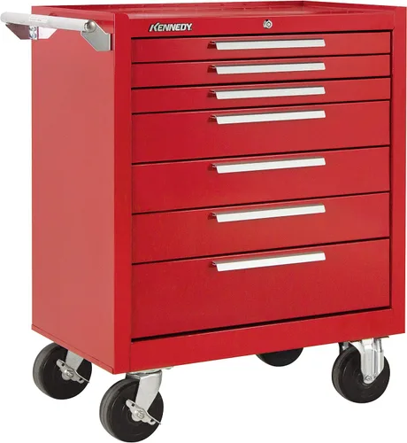 Miniatura 8 de Kennedy Manufacturing 297Xb 29" gabinete de herramientas del balanceo de 7 cajones con las ruedas del pecho, arruga marrón