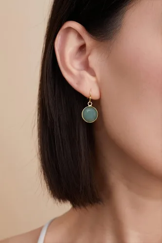 Miniatura 30 de 14K Gold Earrings for Women Handmade Green Jade Jewelry Green Stone Earrings for Women Dangle Birthstone Earrings Gift for Anniversary Graduation