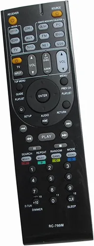Hotsmtbang Mando a distancia de repuesto compatible con Onkyo RC-646S RC-676M TX-NR3008 RC-765M RC-803M TX-SR804S RC-694M RC-688M HT-S5500 RC-668M