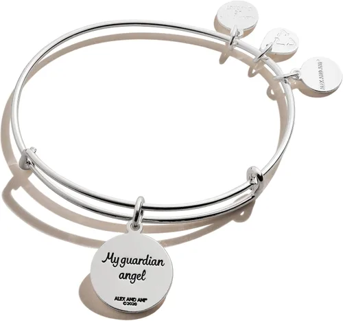 Miniatura 2 de Alex and Ani - Pulsera expandible de alambre para mujer, con dije significativo, colección Because I Love You, de 2 a 3.5 pulgadas