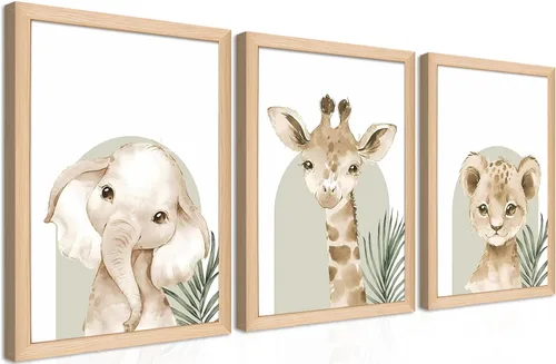 Miniatura 15 de Conjunto de 3 cuadros de arte de pared de osos de rugby deportivos para guardería – Cuadros de osos bebés vintage bonitos, pinturas, pósteres