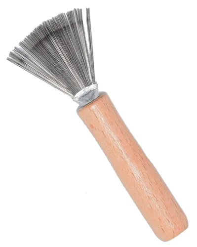 Cepillo de pelo y limpiador de peine con rastrillo de alambre de metal para eliminar la pelusa del polvo del cabello