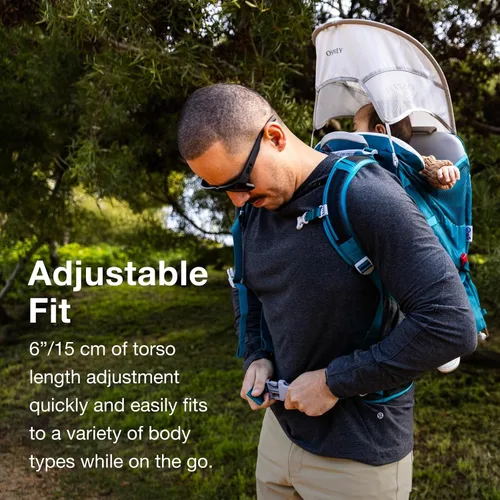 Miniatura 4 de Osprey Poco SLT Lightweight Child Carrier Backpack - Slimmed-Down Hiking Carrier for Toddlers with Safety Harness, Sunshade, and Ventilated