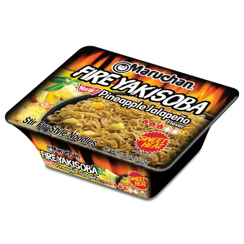 Miniatura 12 de Maruchan Yakisoba Fire sabor a carne picante, 3.99 onzas (paquete de 8)