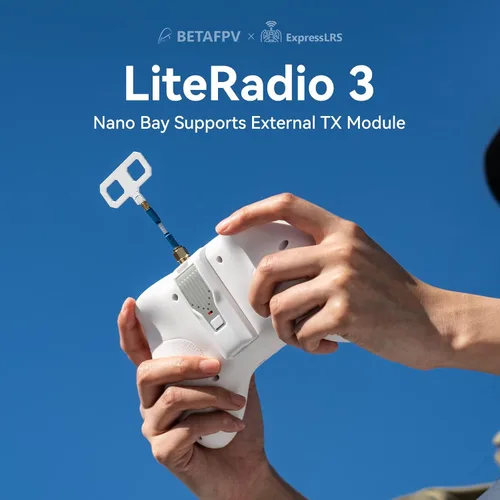 Miniatura 5 de BETAFPV ELRS V3 LiteRadio 3 Transmisor de radio RC con Nano Bay para módulo TX externo, compatible con simulador FPV BETAFPV Configurator V2