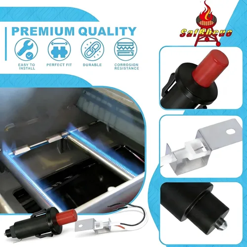 Miniatura 2 de SafBbcue 80462 Encendido de parrilla de repuesto para accesorios de parrilla Weber Q1000/Q2000, para encendido de parrilla de gas Weber Q100 Q200