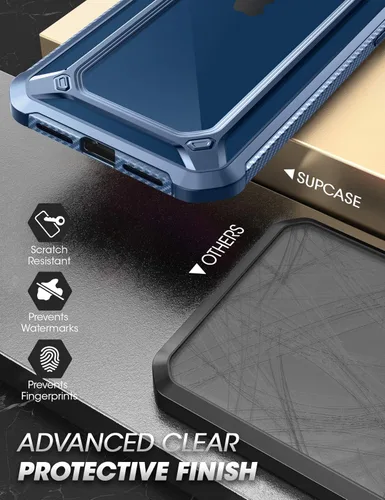 Miniatura 5 de SupCase Unicorn Beetle EXO Series - Funda para iPhone 12 / iPhone 12 Pro (versión 2020) de 6.1 pulgadas, funda protectora híbrida transparente Azul