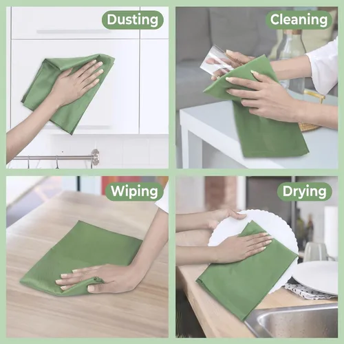 Miniatura 101 de Urban Villa Toallas de cocina 100% algodón para cocina (juego de 6) 20"x30" toallas de cocina altamente absorbentes, juego de ropa de cocina