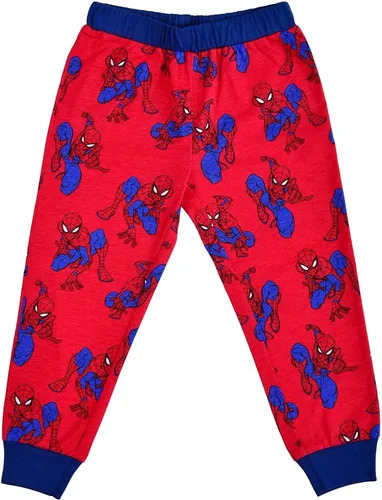Miniatura 4 de Marvel Spider-Man - Conjunto de camiseta y pantalón deportivo de manga corta para niños pequeños y grandes - AzulRojoGris