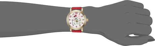 Miniatura 2 de Disney Minnie Mouse - Reloj analógico de cuarzo para adultos Rojo Movimiento de cuarzo
