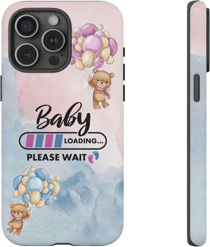 Miniatura 43 de Cute Baby Loading Phone Case for iPhone Models and Variants - Sweet Maternity Phone Cover for Pregnancy Reveal or Baby Shower Matte