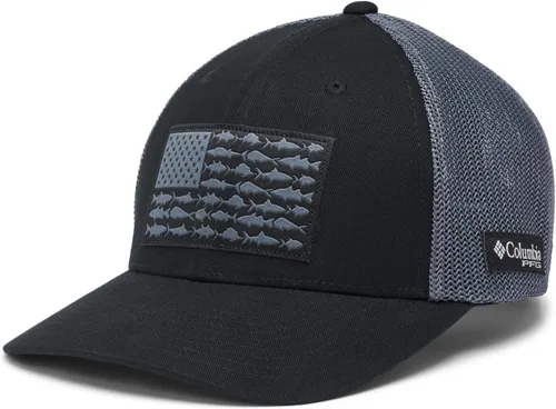 Miniatura 107 de Columbia - Gorra de malla con bandera con árboles unisex para adultos, corona alta