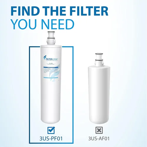Miniatura 6 de Filterlogic 3US-PF01 3US-MAX-F01 Filtro de repuesto, certificado NSF/ANSI 42 para Filtrete® 3US-PF01, 3US-MAX-F01H, 3US-PF01H, Delta RP78702