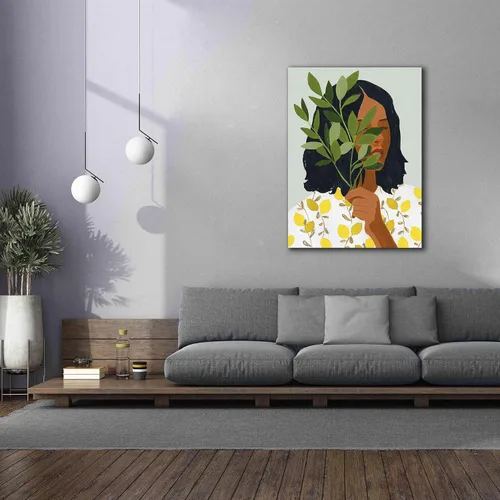 Miniatura 4 de Epic Graffiti 'Botany Portrait I' de Victoria Barnes, lienzo giclée, arte de pared, 40 x 54 pulgadas