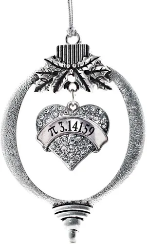 Miniatura 16 de Inspired Silver - Red Merry - Adorno de Navidad plateado - Adorno de árbol de Navidad con dije de corazón con circonita cúbica - Decoración colgante