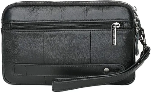Miniatura 4 de Hebetag Cartera de cuero para hombre organizador de muñeca