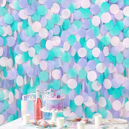 Miniatura 9 de Decoración para fiestas: telón de fondo amarillo degradado y papel de seda para cumpleaños, baby shower y más