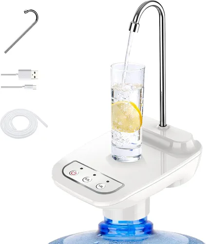 Miniatura 10 de Bomba dispensadora de agua potable de 5 galones, bomba eléctrica automática para botellas de agua potable de 1 a 5 galones para garrafones de agua