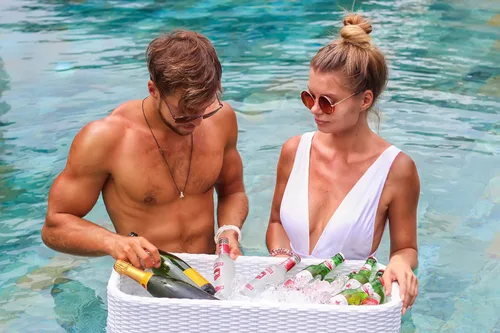 Miniatura 6 de Bandeja flotante para piscina, bandeja flotante para servir mesa y bar, flotadores de piscina para adultos, spas y fiestas en la piscina, bandeja