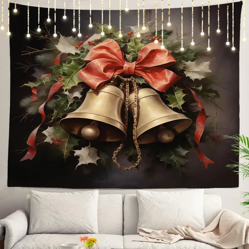 Miniatura 19 de Shrahala Tapiz de pared cristiano con palabras blancas, palabras de Navidad, escuela, Jesús, Biblia, adoración de la Biblia, tapiz grande