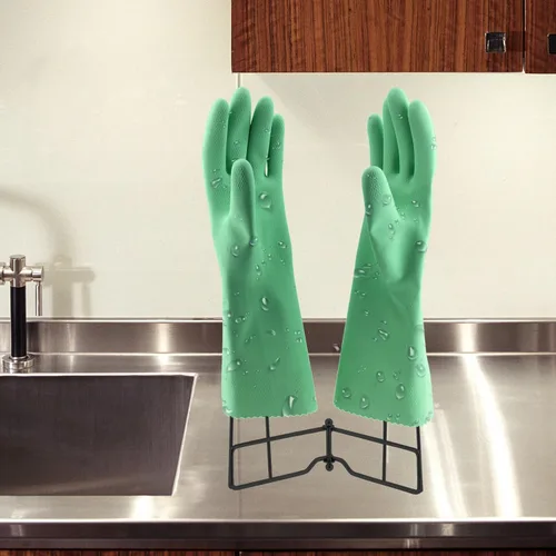 Miniatura 2 de Guantes de cocina Estante de secado, SUS 304 acero inoxidable plato guantes titular Negro