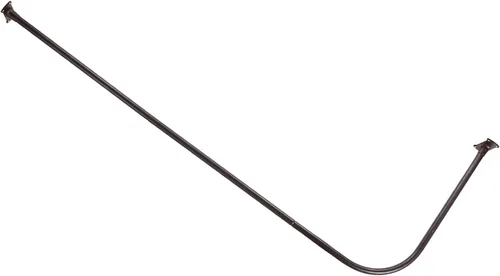 Miniatura 10 de PrettyHome Barra de cortina de ducha con forma de L, para baño, 28 x 68 pulgadas, acabado negro