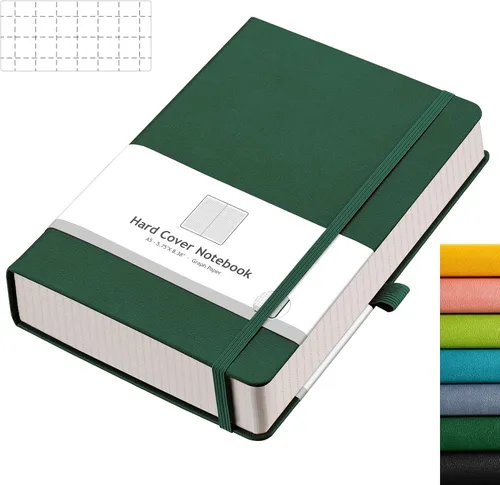 Miniatura 32 de AHGXG Cuaderno de papel cuadriculado - Cuaderno de papel de cuadrícula tamaño A4 grande 8.5''×11'', 320 páginas de diario grueso, papel cuadriculado
