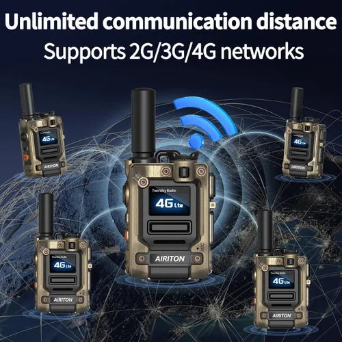 Miniatura 2 de Walkie Talkies Airiton Radios de alcance ilimitado en todo el país, 4G, larga distancia, 5000 millas, radio bidireccional POC de mano AI-G7 Push to
