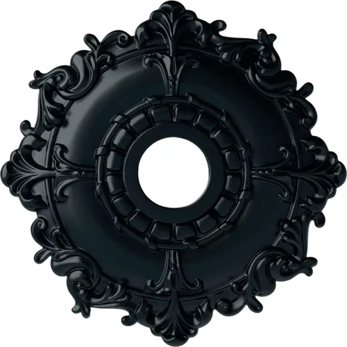 Miniatura 38 de Ekena Millwork CM18RL medallón de techo Riley de 18 in (diam. ext.) x 3 1/2 in (diam. int.) x 1 1/2 in, CM18RL Primed