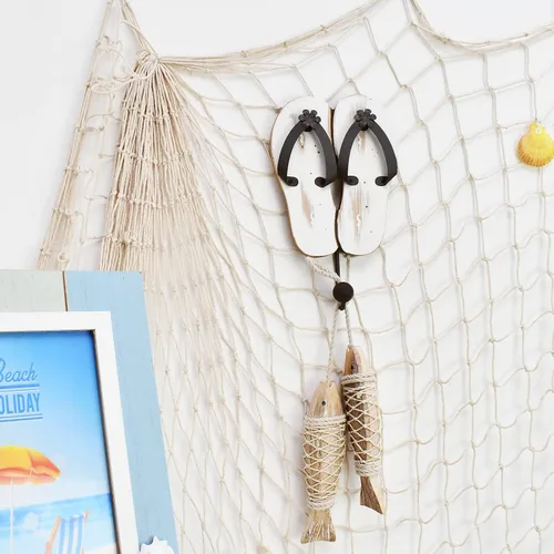 Miniatura 3 de Aecipl Ganchos de madera para colgar en la pared, decoración temática de playa, gancho para toallas para baño, dormitorio, piscina, decoración blanco