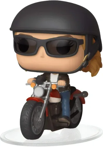 Miniatura 2 de Funko Pop! Ride Marvel: Captain Marvel - Carol Danvers en juguete de motocicleta, estándar, multicolor