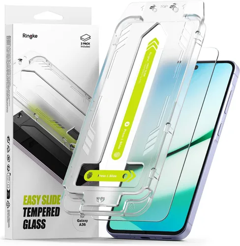 Miniatura 14 de Ringke Vidrio templado Easy Slide [súper fácil de instalar] compatible con Samsung Galaxy S24 FE, protector de pantalla, compatible con fundas