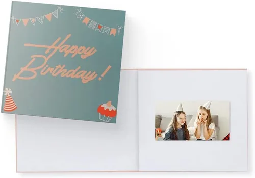 Miniatura 13 de Heirloom Video Book - Pantalla HD de 5 pulgadas para regalo de memoria personalizada, boda, cumpleaños, Navidad, aniversario, recuerdo de fotos