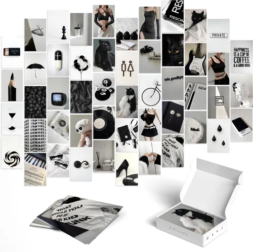 Miniatura 48 de Y2K BOO Kit de Collage de Pared Dark Academia - 50 Fotos Clásicas y Misteriosas de 4"x6" para Decoración de Dormitorio, Regalo para Chicas