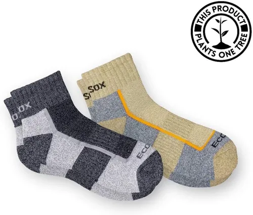 Miniatura 3 de Ecosox Bambú Viscosa Active Sport Peso Ligero Cuarto Senderismo 3 Pares