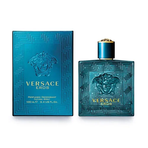 VERSACE Eros - Desodorante perfumado en aerosol, 3.4 onzas