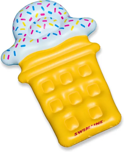 Miniatura 10 de Swimline Colchón Flotador Inflable para Piscina, Tumbona Flotante, Correcaminos de Ron, Rojo Botella De Ron