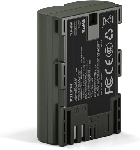 Miniatura 8 de Tilta Batería recargable LP-E6P con entrada USB-C de 2400 mAh Compatible con Canon EOS R5 Mark II, R6 Mark II, R7, R6, R5, R5C, R, 5D Mark IV, 6D