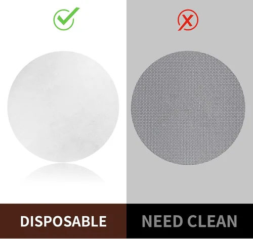 Miniatura 5 de 1000 piezas de filtro de papel de café para máquina de café espresso, disco de filtro espresso no blanqueado de 51 mm, portafiltro de papel